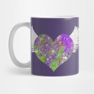 Stone Heart - Purple and Green Mug